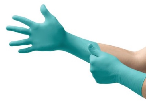 GLOVE NITRILE EXAM 12 IN;CUFF PWDR FREE 50 BX - Latex, Supported